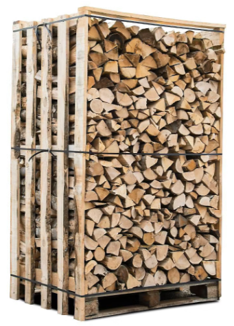 Box 3 Ster Holz – 30 cm trockenes Brennholz – Palette gespaltenes Holz 2,1 m³ – Eiche / Buche / Kastanie