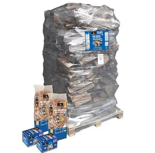 Brennholz-Pack für Holzofen 2000 dm³ – Scheite 40 cm – WOODSTOCK