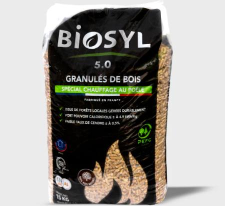 Holzpellets (15-kg-Sack) – 66 Säcke Biosyl