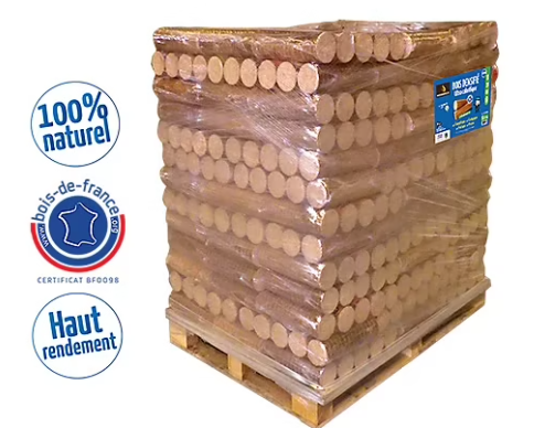 Verdichtete Woodstock-Holzbriketts 104 Packungen à 5 Stück (1 Palette)