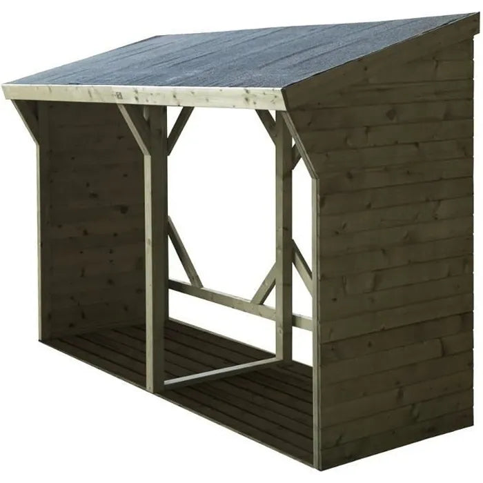 Brennholz-Unterstand Kiev, 4,5 Ster Braun