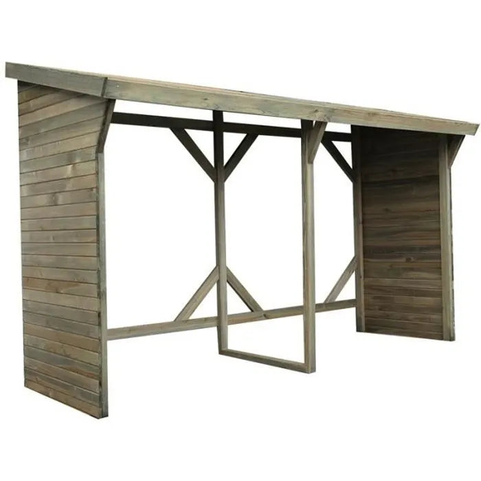 Brennholz-Unterstand Ottawa, 5 Ster Braun