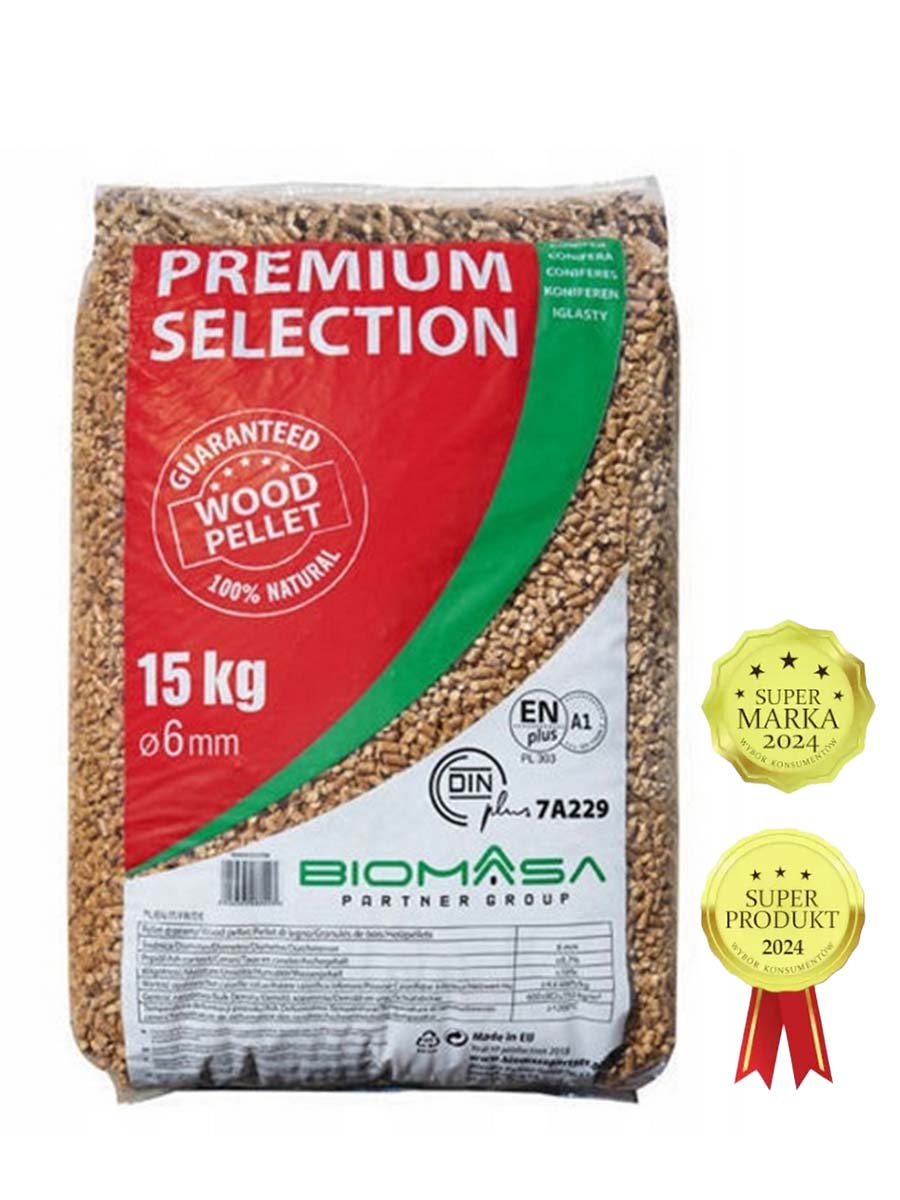 Holzpellets EN+A1 / DIN+ – komplette Palette 65 Säcke à 15 kg (975 kg)