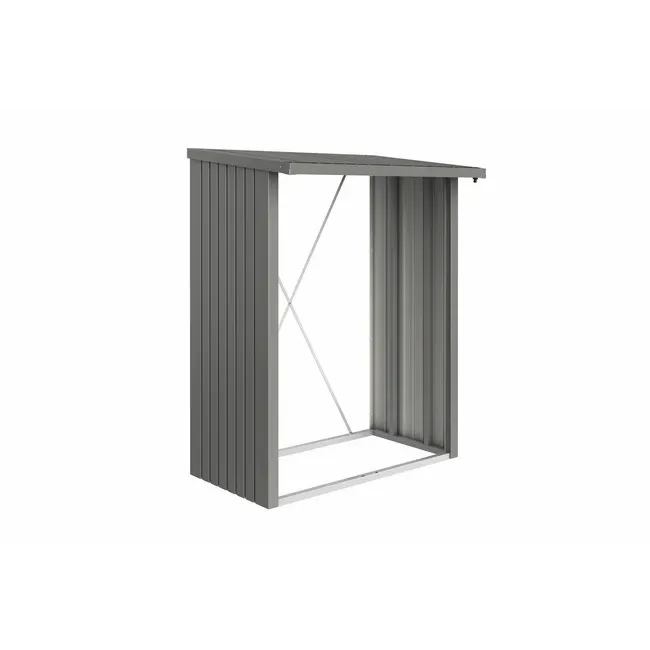 Brennholz-Unterstand Biohort WoodStock 150, Metallquarzgrau